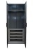 GD-10012-6-2 Шкаф Alto двухд c выдвиж ящик, цвет серый Кобальт, двер стекло(рифленое) 100*57*230.5см (TT-00016269)