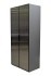 GD-10012-6-2 Шкаф Alto двухд c выдвиж ящик, цвет серый Кобальт, двер стекло(рифленое) 100*57*230.5см (TT-00016269)