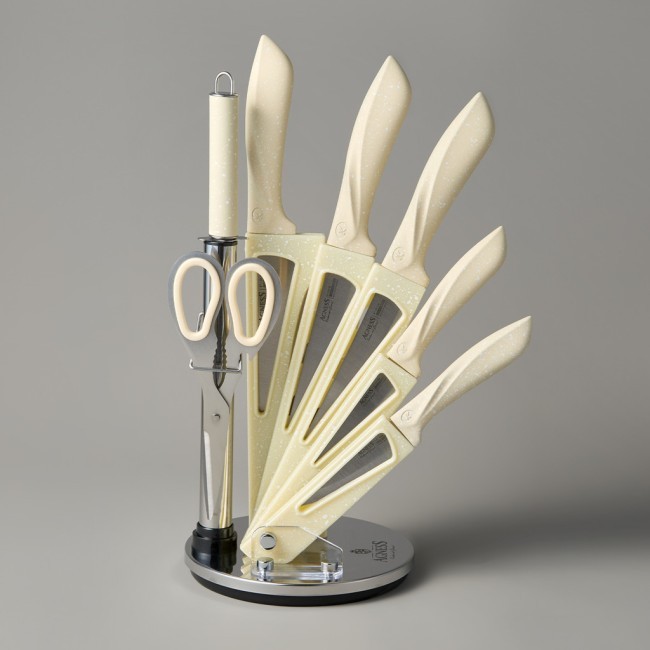 Набор ножей agness с ножницами и мусатом на пластиковой подставке, 8 предметов Agness (911-619) Набор ножей agness с ножницами и мусатом на пластиковой подставке, 8 предметов Agness (911-619)