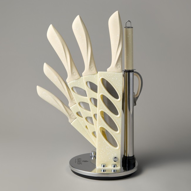 Набор ножей agness с ножницами и мусатом на пластиковой подставке, 8 предметов Agness (911-619) Набор ножей agness с ножницами и мусатом на пластиковой подставке, 8 предметов Agness (911-619)