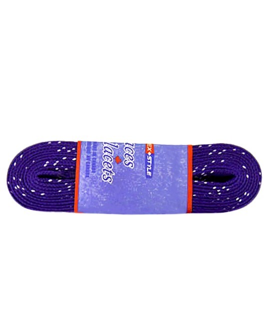 Шнурки для коньков с пропиткой W923, пара,2,44 м, фиолетовые (87039)