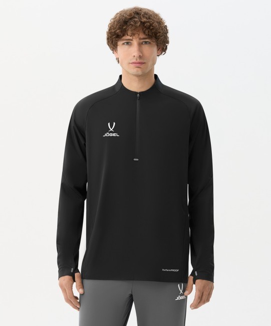 Джемпер ветрозащитный JOGEL PREMIER PerFormPROOF 1/4 Zip Wind Top, черный (2122985)