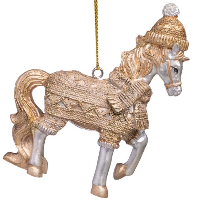 Елочное украшение "лошадка" 7,5х3х9,5 см Lefard (162-1323)