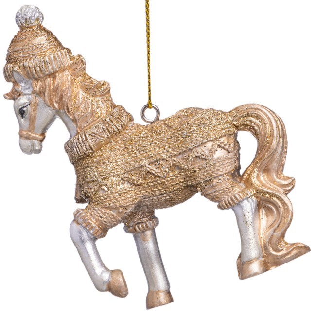 Елочное украшение "лошадка" 7,5х3х9,5 см Lefard (162-1323)