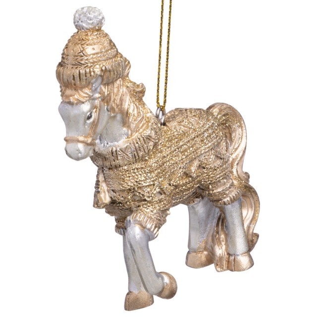 Елочное украшение "лошадка" 7,5х3х9,5 см Lefard (162-1323)