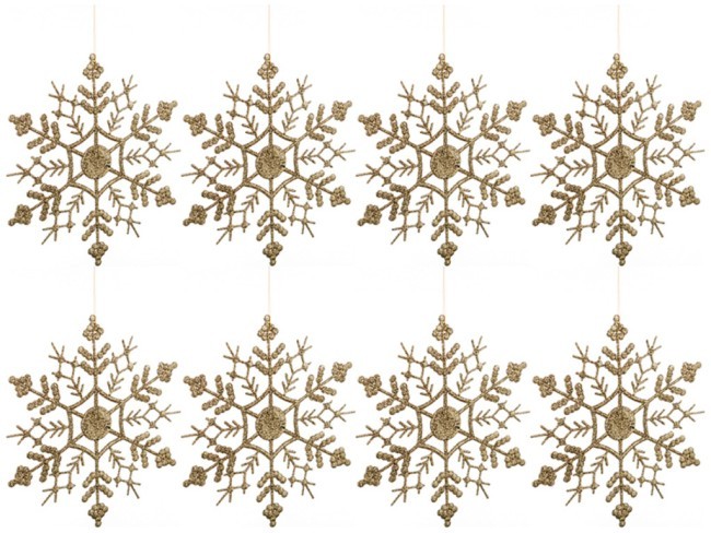 Декоративное изделие:набор снежинок из 8 шт. цвет: красный высота=16 см Lefard (858-078)