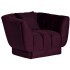 Кресло велюр т-фиолетовый с подушкой 108*95*74см - TT-00001404