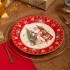 Набор тарелок обеденных lefard "дед мороз" 2 шт. 27 см красный Lefard (85-1719-1)