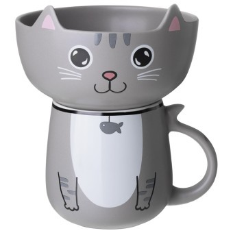 Набор для завтрака lefard "cat", 2 пр.: салатник 500мл, кружка 450мл Lefard (260-1084) Набор для завтрака lefard "cat", 2 пр.: салатник 500мл, кружка 450мл Lefard (260-1084)