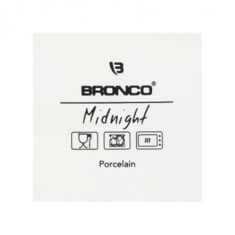 Блюдо прямоугольное с ручками bronco "midnight" 25,5*21,5*5 см Bronco (62-129)
