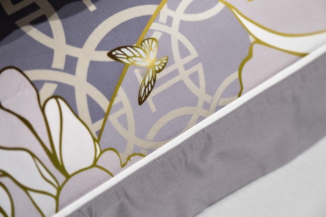 Комплект наволочек сатин принт Пионы серый  70*70(2шт) (TT-00013371)