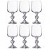 Набор бокалов для вина из 6 шт. "claudie / sterna" 230 мл. высота=15 см. Crystal Bohemia (669-099)