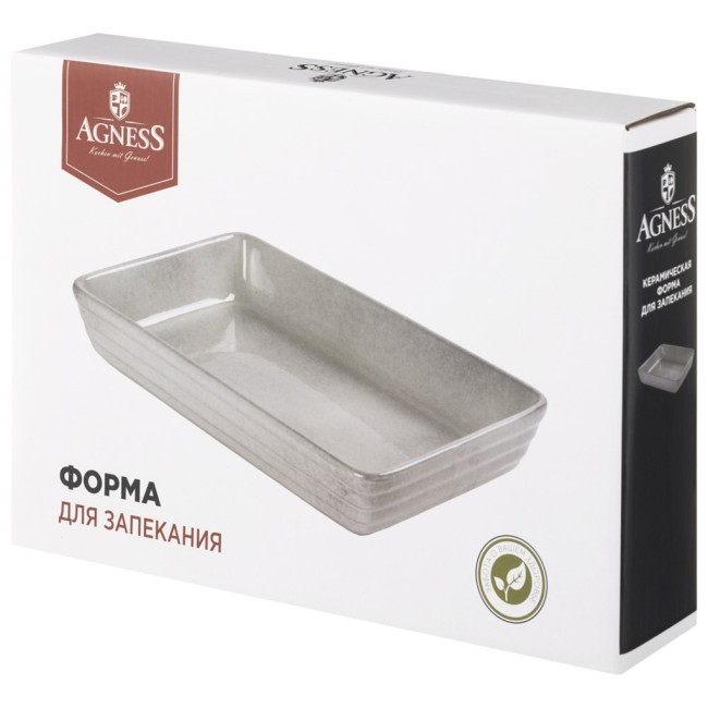 Форма для запекания grey 31,5*21*5,5 см 2000 мл Agness (780-143) Форма для запекания grey 31,5*21*5,5 см 2000 мл Agness (780-143)