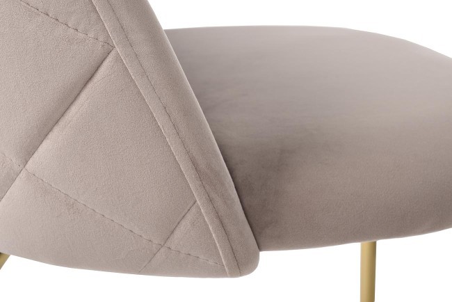 Стул велюр бежевый, мет.ножки 50*53*77см (TT-00004155)