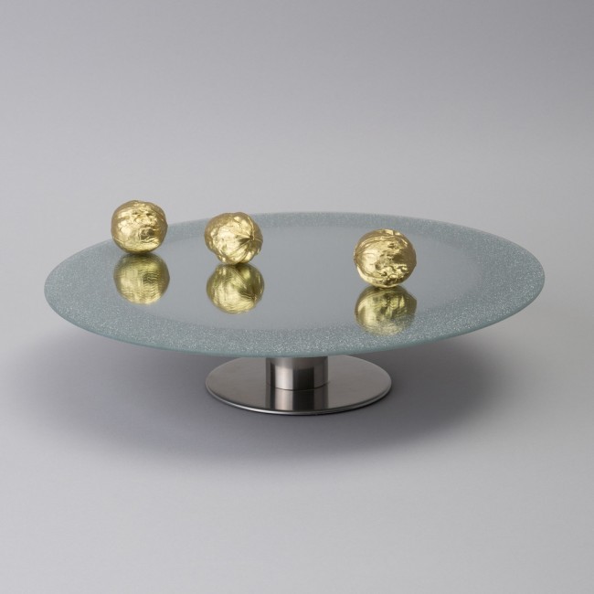 Тортовница на ножке "silver mirror" 30*7 см Agness (357-255-1)
