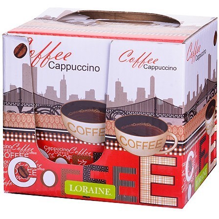 Кружка COFFEE 340 мл с ложкой LR (28471)