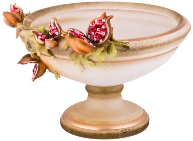 Декоративная чаша "гранаты" диаметр=34 см. высота=24 см. STELLA (341-226)