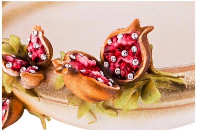 Декоративная чаша "гранаты" диаметр=34 см. высота=24 см. STELLA (341-226)