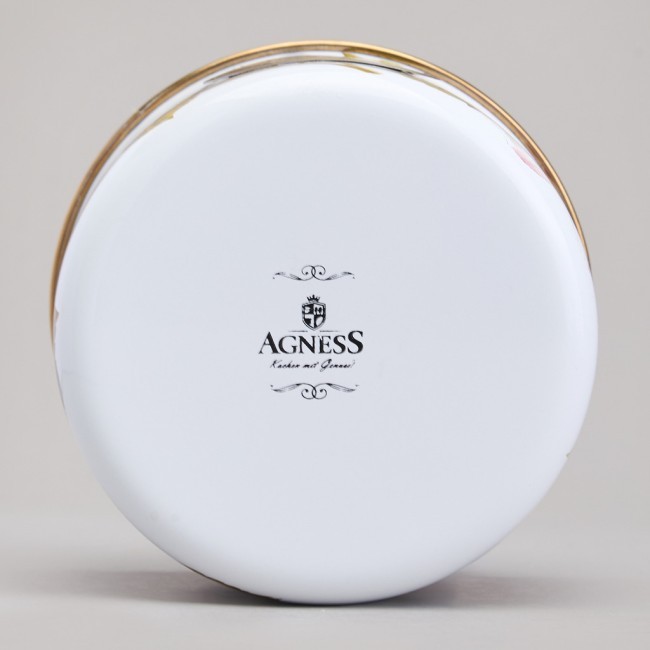 Банка для сыпучих продуктов agness, серия фландрия, 12х9см/ 1,0л Agness (950-599) Банка для сыпучих продуктов agness, серия фландрия, 12х9см/ 1,0л Agness (950-599)