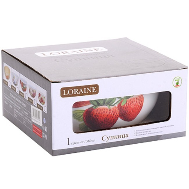 Супница 580мл "Клубника" LR (х36) " (26209) Супница 580мл "Клубника" LR (х36) " (26209)