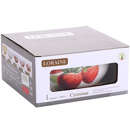 Супница 580мл "Клубника" LR (х36) " (26209) Супница 580мл "Клубника" LR (х36) " (26209)