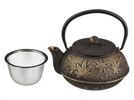 Заварочный чайник чугунный с эмалированным покрытием внутри 600 мл Lefard (734-038)
