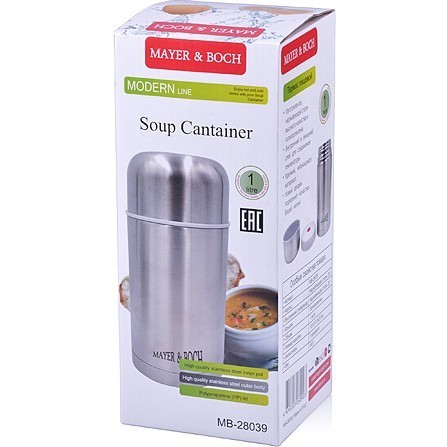 Термос нерж.1000мл мет/колба Mayer&Boch (28039) Термос нерж.1000мл мет/колба Mayer&Boch (28039)