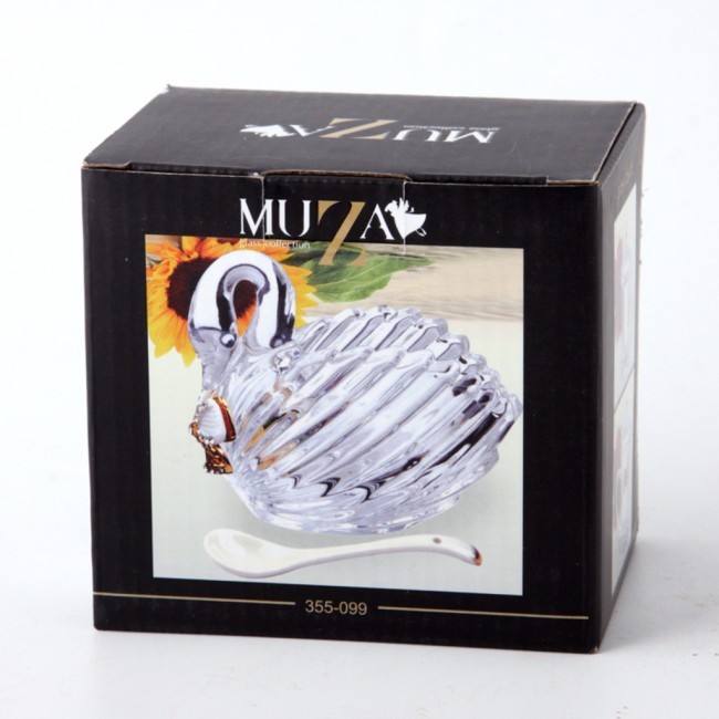 Икорница "лебедь venezia" с ложкой 95 мл. 11*6*9,5 см. коллекция "muza" Lefard (355-099) Икорница "лебедь venezia" с ложкой 95 мл. 11*6*9,5 см. коллекция "muza" Lefard (355-099)