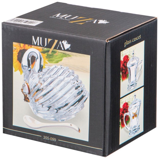 Икорница "лебедь venezia" с ложкой 95 мл. 11*6*9,5 см. коллекция "muza" Lefard (355-099) Икорница "лебедь venezia" с ложкой 95 мл. 11*6*9,5 см. коллекция "muza" Lefard (355-099)