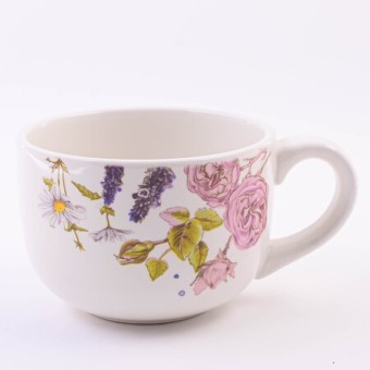 Кружка 550мл Розовый сад доломит LR (60253) Кружка 550мл Розовый сад доломит LR (60253)