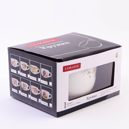 Кружка 550мл Розовый сад доломит LR (60253)