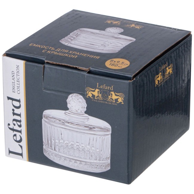 Емкость для хранения lefard с крышкой "diamant" 8*9,5 см, 180 мл Lefard (691-078) Емкость для хранения lefard с крышкой "diamant" 8*9,5 см, 180 мл Lefard (691-078)