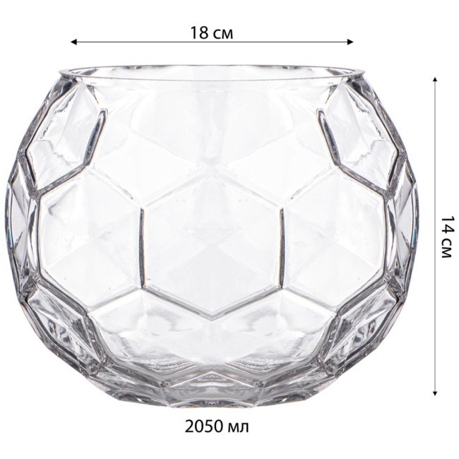 Ваза диаметр=18 см. высота=14 см Lefard (182-1003)