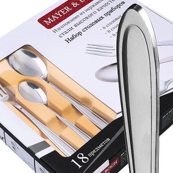 Набор столовых приборов 18 предметов нерж/ст Mayer&Boch(12) (40543) Набор столовых приборов 18 предметов нерж/ст Mayer&Boch(12) (40543)