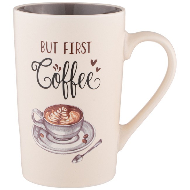 Кружка "but first coffee" 385 мл Lefard (260-956)