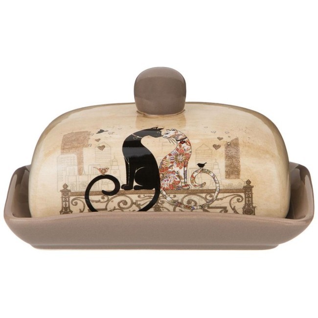 Масленка agness "парижские коты" 17*12,5*9 см Agness (358-1727)