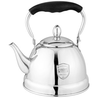 Чайник agness с фильтром, 1,0 л c индукцион. капсульным дном и складывающейся ручкой цвет: стальной Agness (937-876)