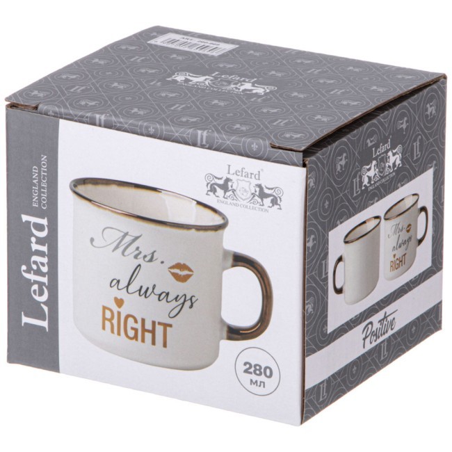 Кружка "mrs. always right" 280 мл Lefard (260-969)