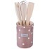 Подставка для кухонных принадлежностей "pink utensils " диаметр=9 см. высота=14 см. Lefard (230-194)