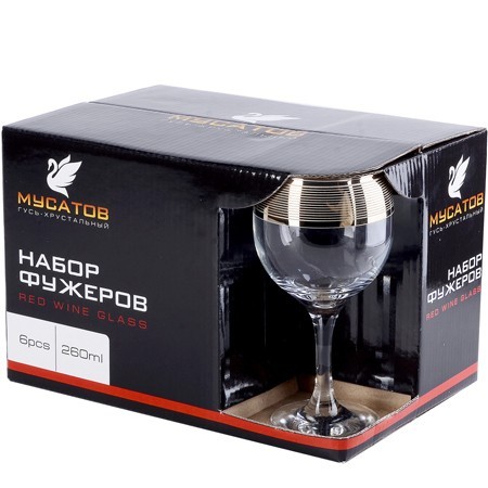 Набор 6-ти бокалов д/вина 260 мл "ЛОФТ" (х8) " (MS411-88) Набор 6-ти бокалов д/вина 260 мл "ЛОФТ" (х8) " (MS411-88)