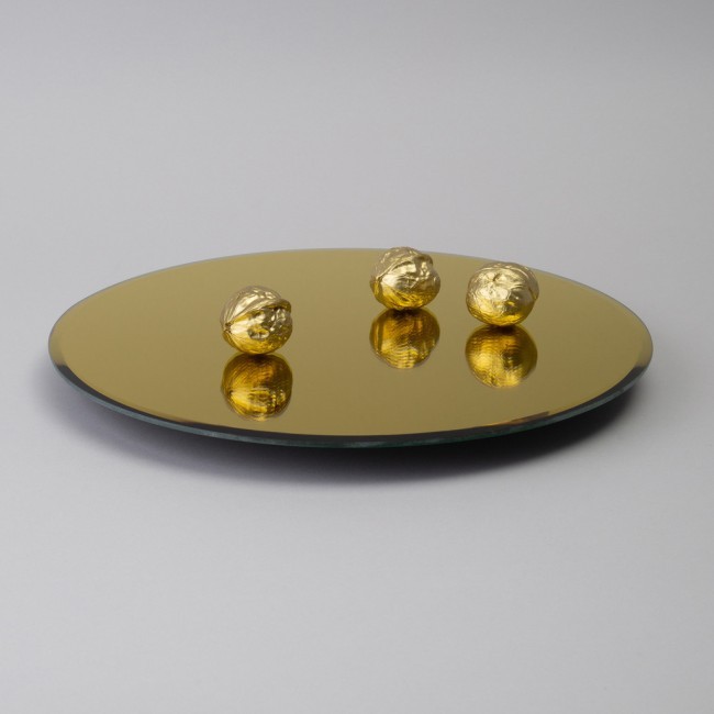 Тортовница вращающаяся "golden mirror" 30 см Agness (357-250)