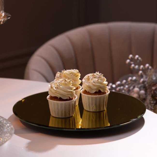 Тортовница вращающаяся "golden mirror" 30 см Agness (357-250)