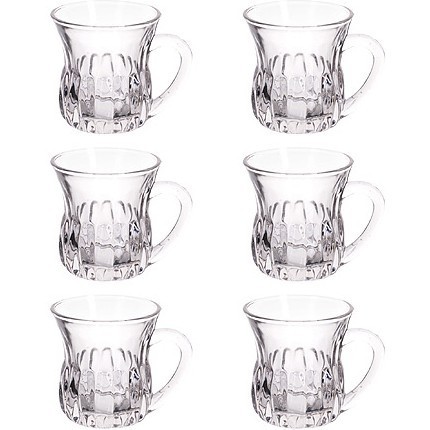 Набор кружек 6 пр, 140 мл, стекло (9006-1)