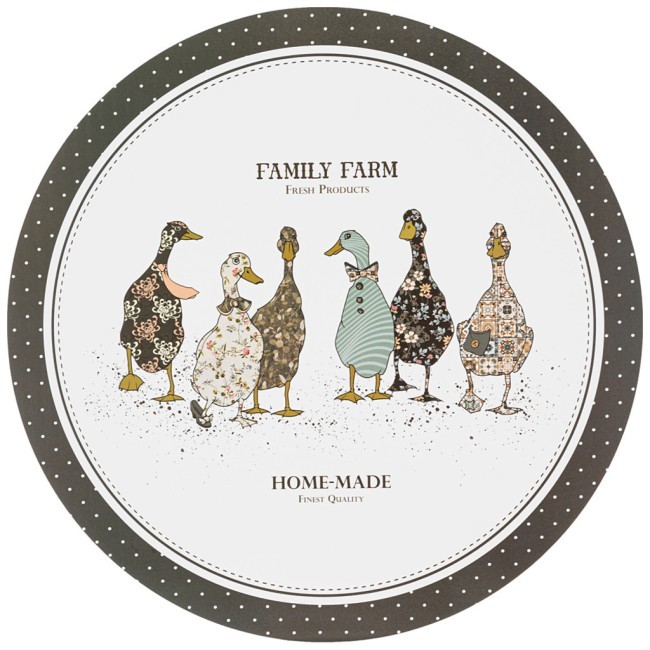 Набор подстановочных салфеток "family farm" из 4 шт., диаметр=38 см Lefard (771-121)
