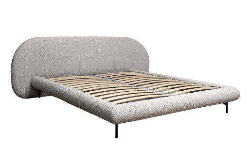 Кровать Sicilia без мех.,букле бежевая Orso BEG 240*220*87см (TT-00015426)