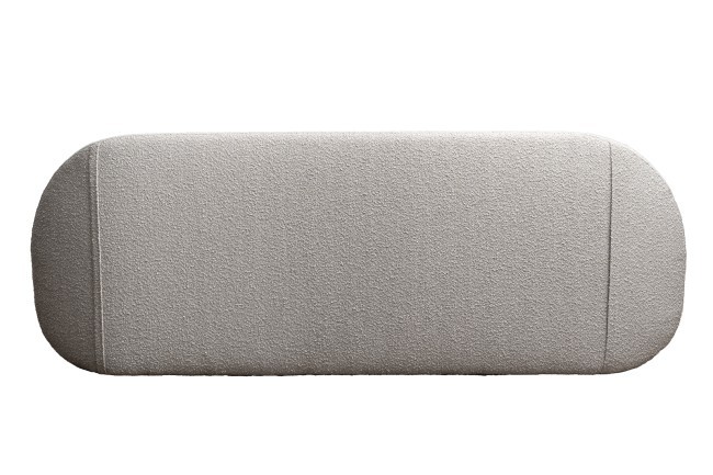 Кровать Sicilia без мех.,букле бежевая Orso BEG 240*220*87см (TT-00015426)