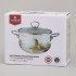 Кастрюля agness эмалированная со стеклянной крышкой серия "lavander cats", 2,8 л диа. 20см Agness (943-077)
