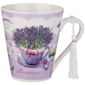 Кружка lefard лавандовая весна 340 мл Lefard (87-307)