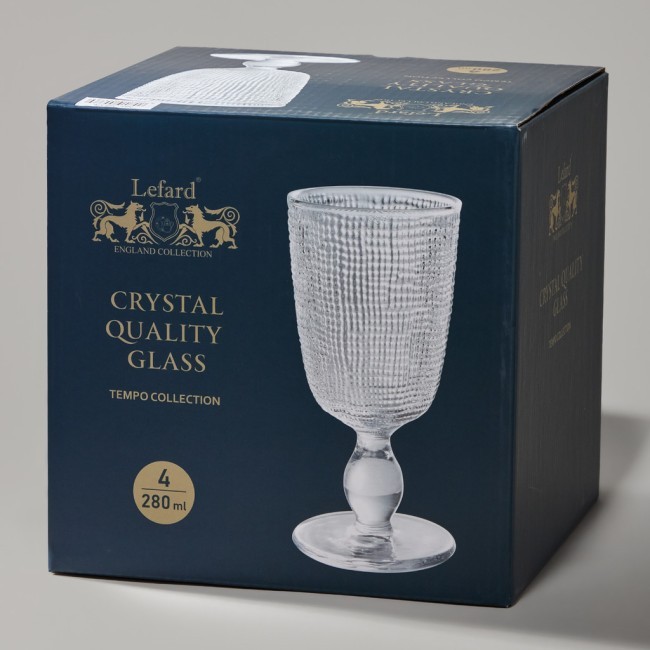 Набор бокалов "tempo" 4 шт./280 мл Lefard (355-376) Набор бокалов "tempo" 4 шт./280 мл Lefard (355-376)