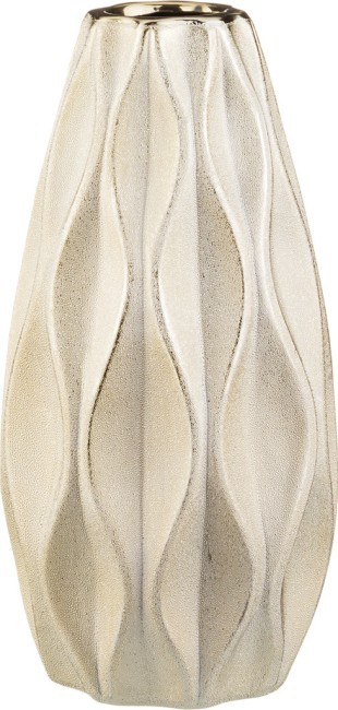 Ваза "волны "золотая шампань" 14*28,5 см Bronco (112-301) Ваза "волны "золотая шампань" 14*28,5 см Bronco (112-301)